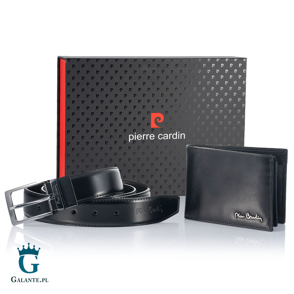 Zestaw prezentowy męski Portfel i Pasek Pierre Cardin ZG-106