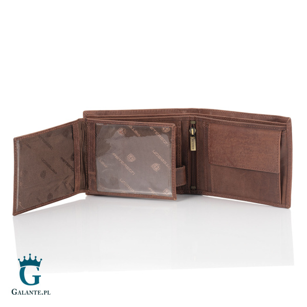 Portfel Nubuk PETERSON dla Miłośnika Gór Mountain Adventure N992