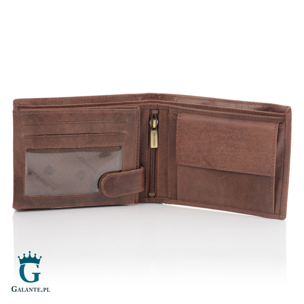 Portfel PETERSON Skóra Nubuk dla Podróżnika N992