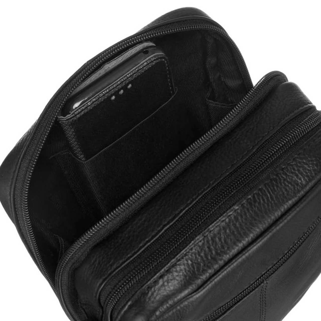 Czarna-skorzana-saszetka-meska-PETERSON-374-29280 Czarna skórzana saszetka męska PETERSON 374