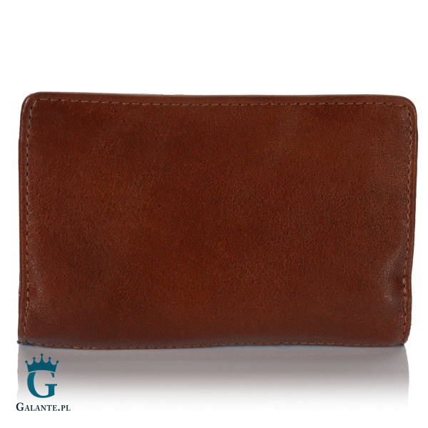 Brązowy portfelik damski Szkocka Krowa Yoshi Y1089