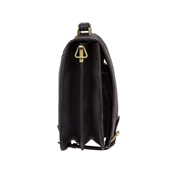 Duża teczka skórzana z paskiem na ramię Visconti V-16134 XL