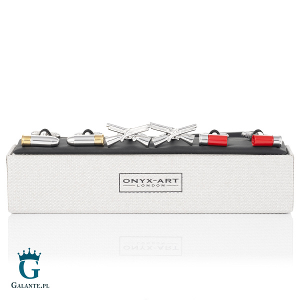 Zestaw spinek do mankietów na prezent dla myśliwego 2