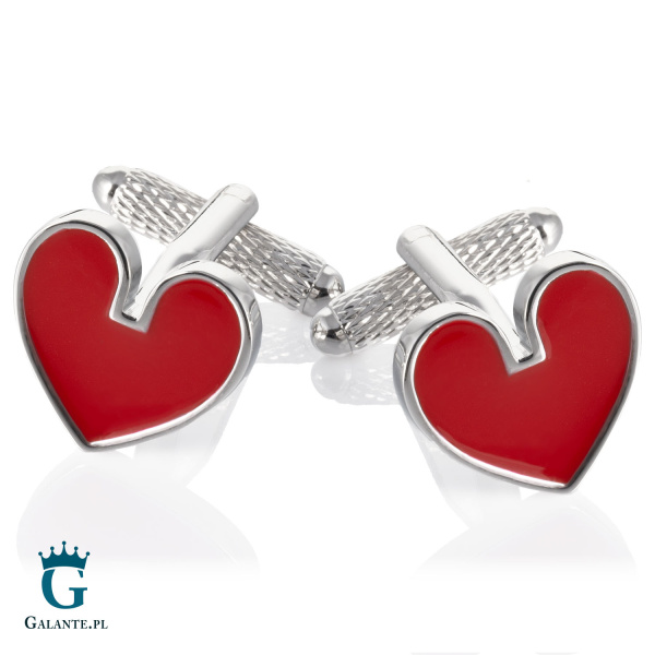 Spinki do mankietów Serce Kier KC-291 Onyx Art London