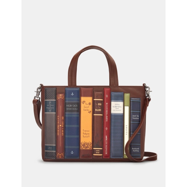 Brązowa torebka shopperka damska Literatura Yoshi