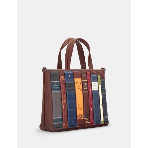 Brązowa torebka shopperka damska Literatura Yoshi