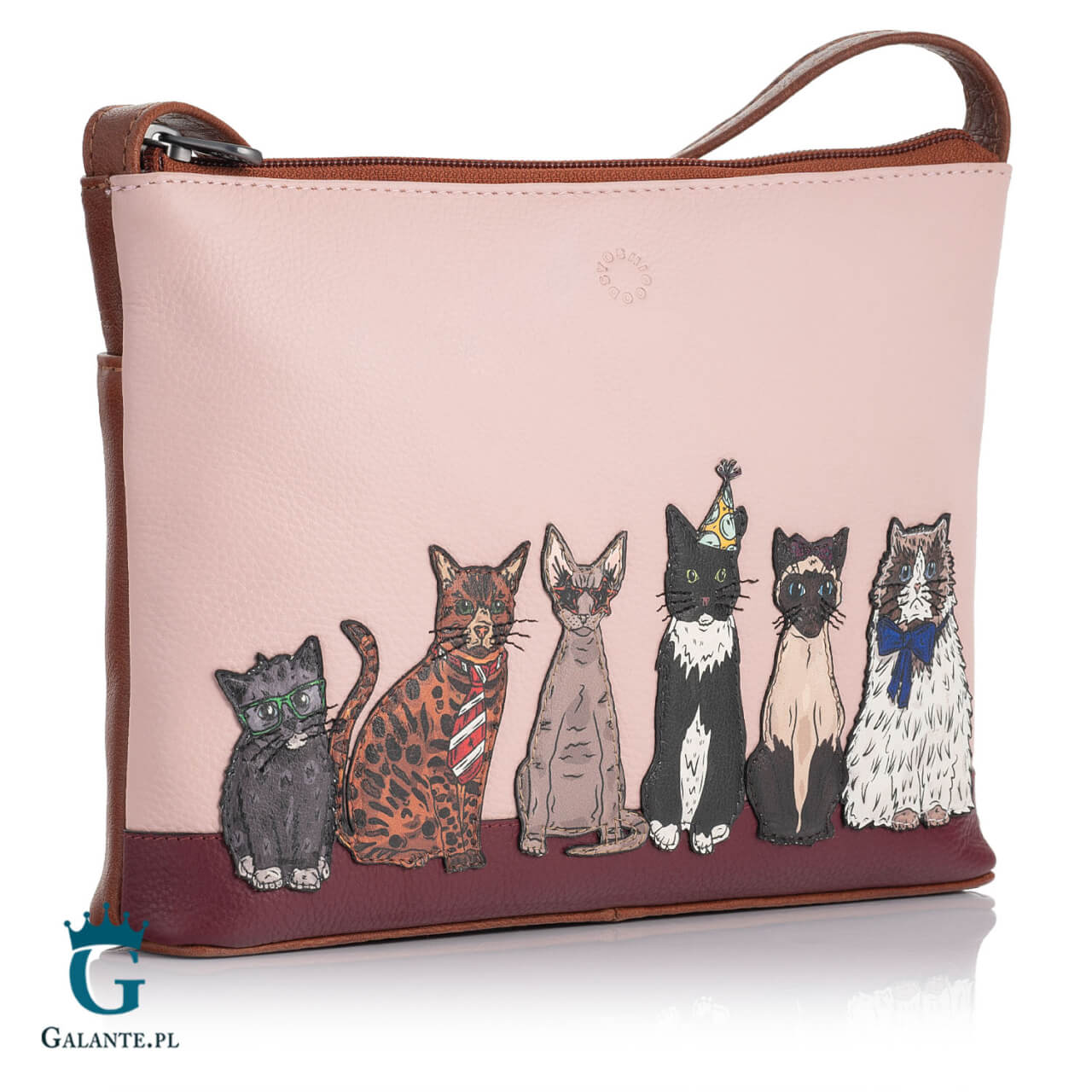 Zestaw-maly-portfel-damski-listonoszka-Imprezowe-Koty-Yoshi-28166 Zestaw mały portfel damski + listonoszka Imprezowe Koty Yoshi