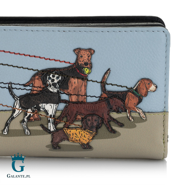 Zestaw portfel damski + listonoszka Psy na Spacerze Yoshi