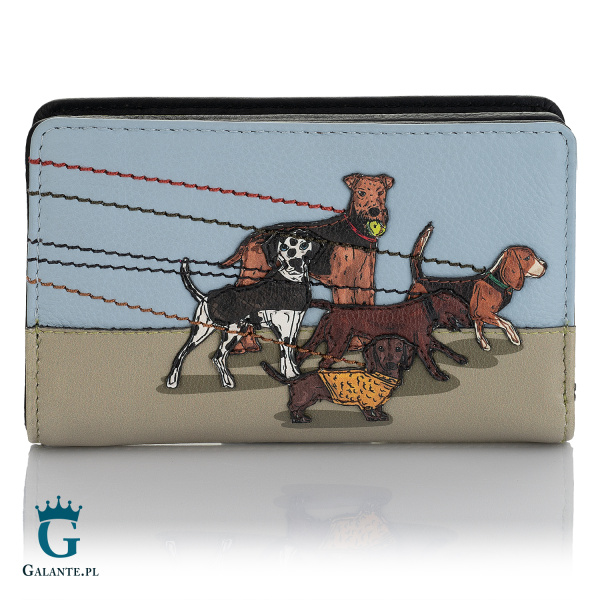 Zestaw portfel damski + listonoszka Psy na Spacerze Yoshi