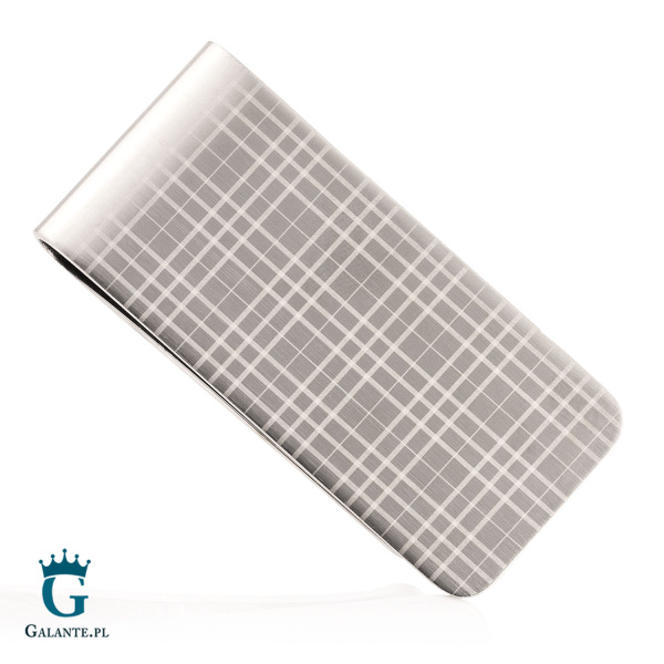 Klips na banknoty w kratę PS-857