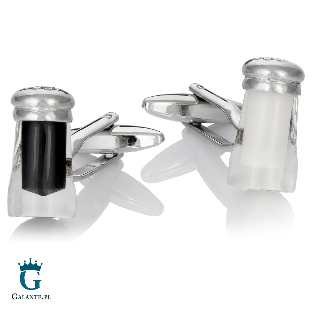 Spinki do mankietów Kostki do gry z kryształkami PS-796