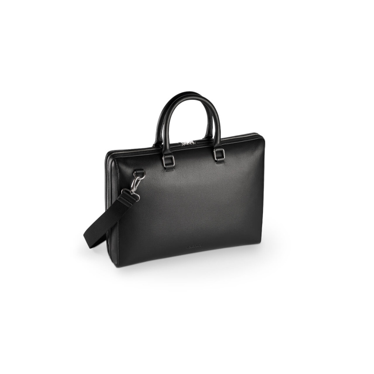 Czarna torba skórzana na laptop 15” Valentini 355-530