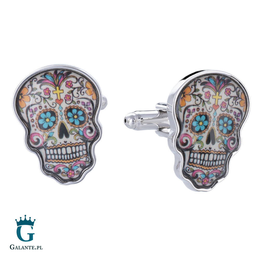 Spinki do mankietów Meksykańska Czaszka X2 AJA1106