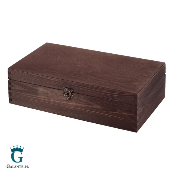 Kuferek drewniany Palisander 37x21x11 cm z możliwością graweru