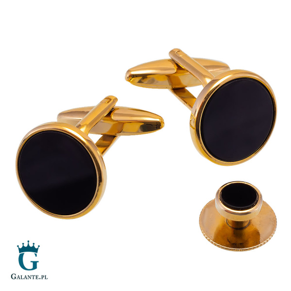 Komplet smokingowy z onyksem KSL990014