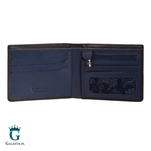 Cienki Dwukolorowy Portfel Męski Visconti VSL-33 RFID