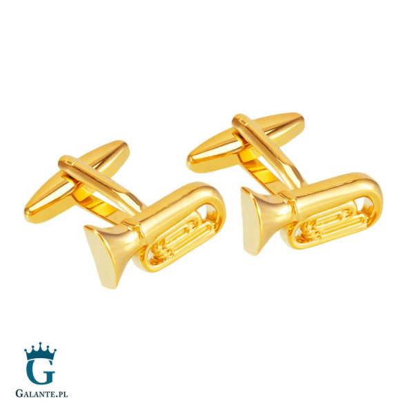 Spinki do mankietów Złota Tuba X2 AJ134