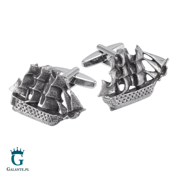 Spinki do mankietów Okręt Żaglowy Retro X2 WCL133