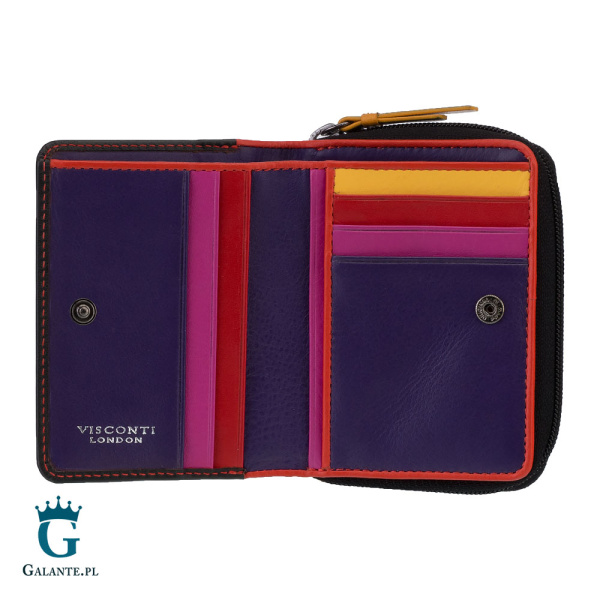 Portfelik Damski Skórzany w Serduszka Visconti LV-6 RFID