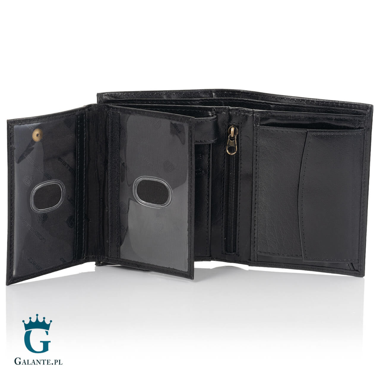 Portfel-meski-Black-Black-PETERSON-339-01-RFID-29312 Portfel męski skórzany PETERSON 339.01