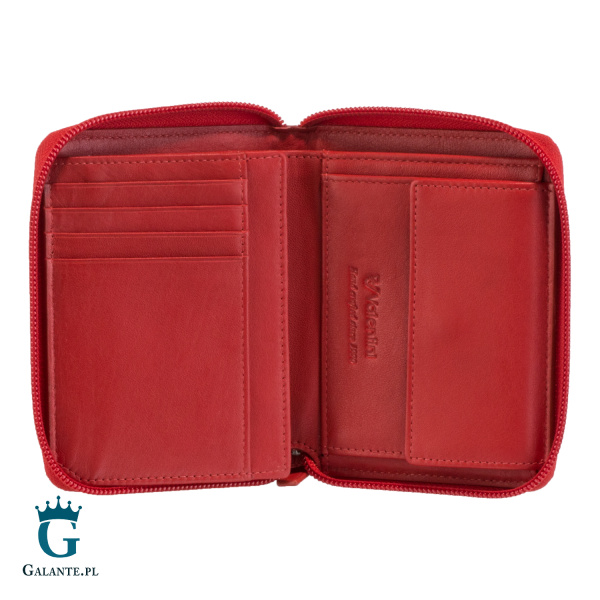 Portfel damski skórzany Valentini Trophy na zamek