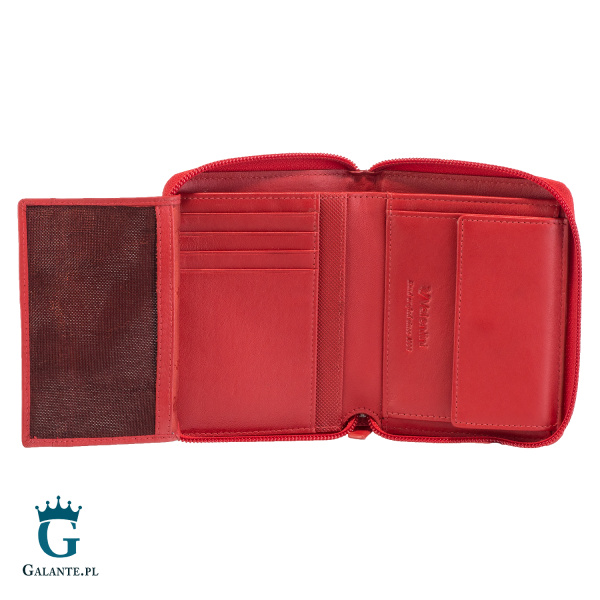 Portfel damski skórzany Valentini Trophy na zamek