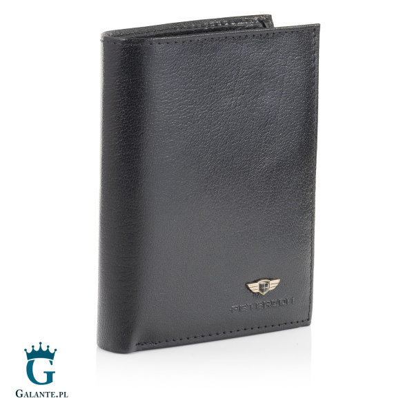 Duży Czarny Portfel Męski z RFID PETERSON 339