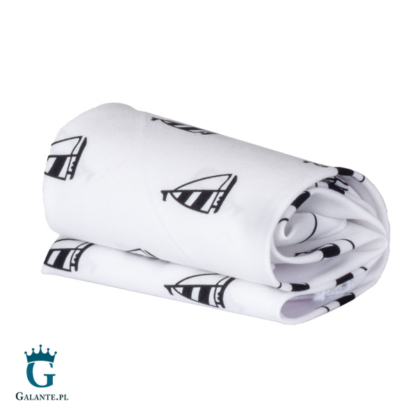 Zestaw prezentowy Spinki i Chusteczka Żaglówki HS-07