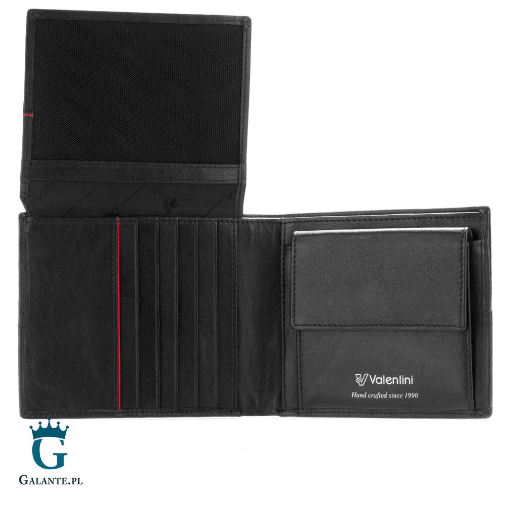 Portfel-meski-Valentini-154-502-Ferrari-Red-Black-18372 Portfel męski skórzany Valentini 154-502 Ferrari Red & Black