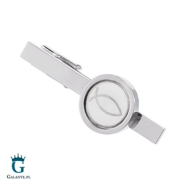 Spinka do krawata Ryba Symbol X2 Ichthys Silver
