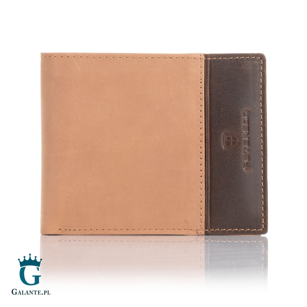 Portfel Męski PETERSON Skóra Nubuk N992-SHS