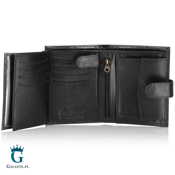 Duży Skórzany Portfel Męski z Zapięciem PETERSON 339Z
