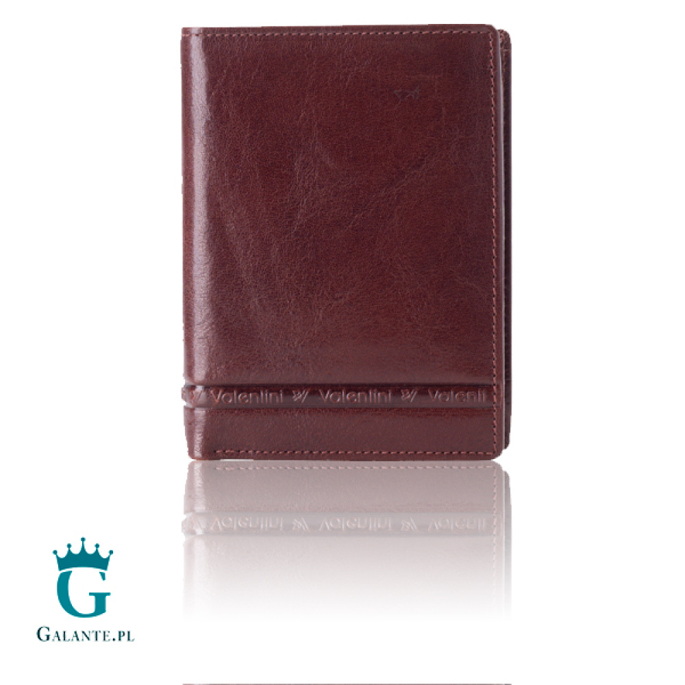 Brązowy skórzany portfel męski Valentini 152-265