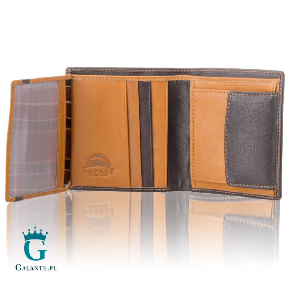 Duży skórzany portfel męski Tumble & Hide