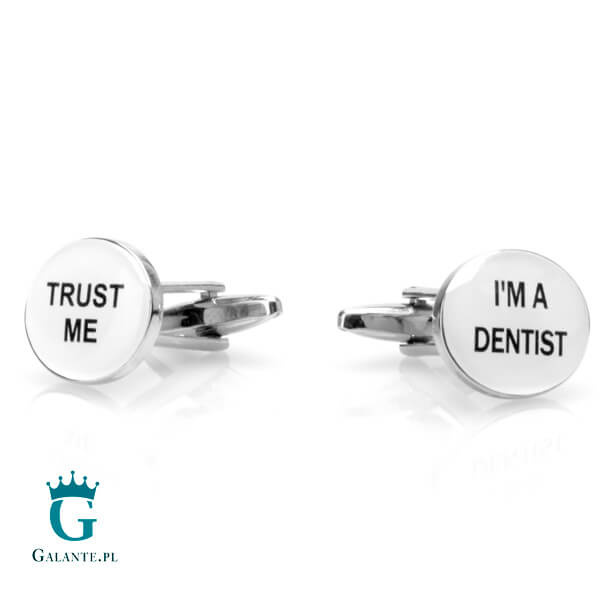 Spinki do mankietów X2 Zaufaj Dentyście!