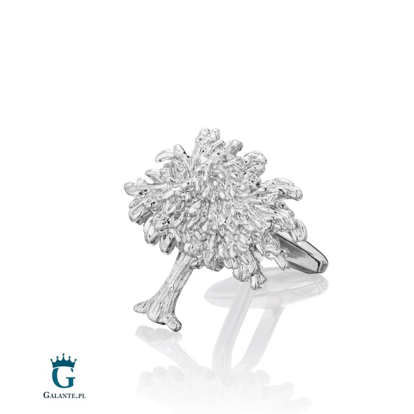 Spinki do mankietów X2 Srebrny Dąb