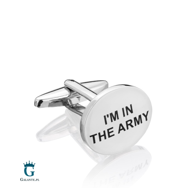 Spinki do mankietów X2 Trust me I’am in Army