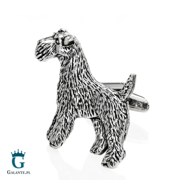 Spinki do mankietów X2 Pies Terrier