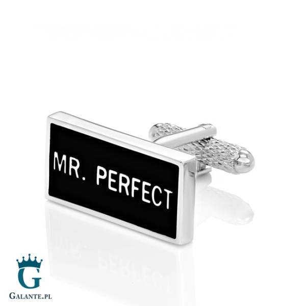 Spinki do mankietów Mr. Perfect – Pan Doskonały KC-932 Onyx-Art London