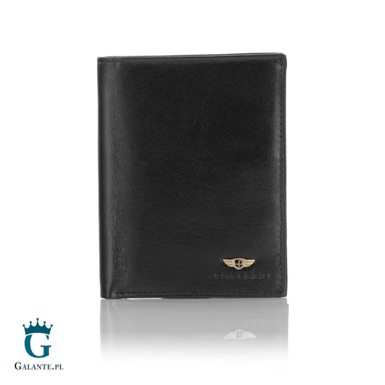Duży Portfel Skórzany Męski PETERSON 317 Czarny
