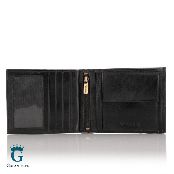 Pojemny portfel skórzany PETERSON N01-VT