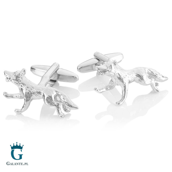 Spinki do mankietów Biegnący Lis X2 AJ476