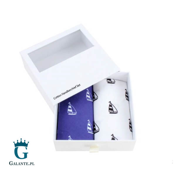 Chusteczki męskie Łódki dla Żeglarza HR-21