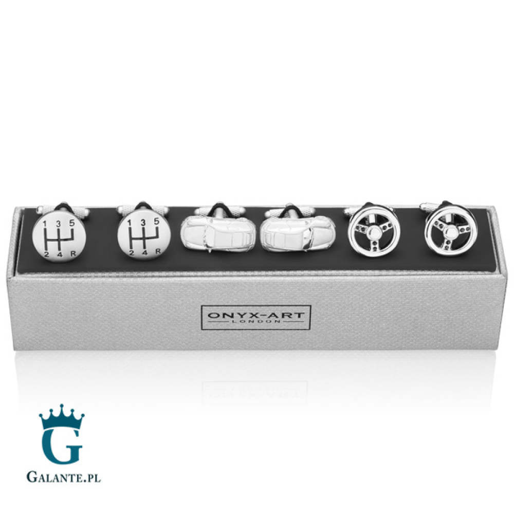 Militarny zestaw spinek do mankietów na prezent dla żołnierza