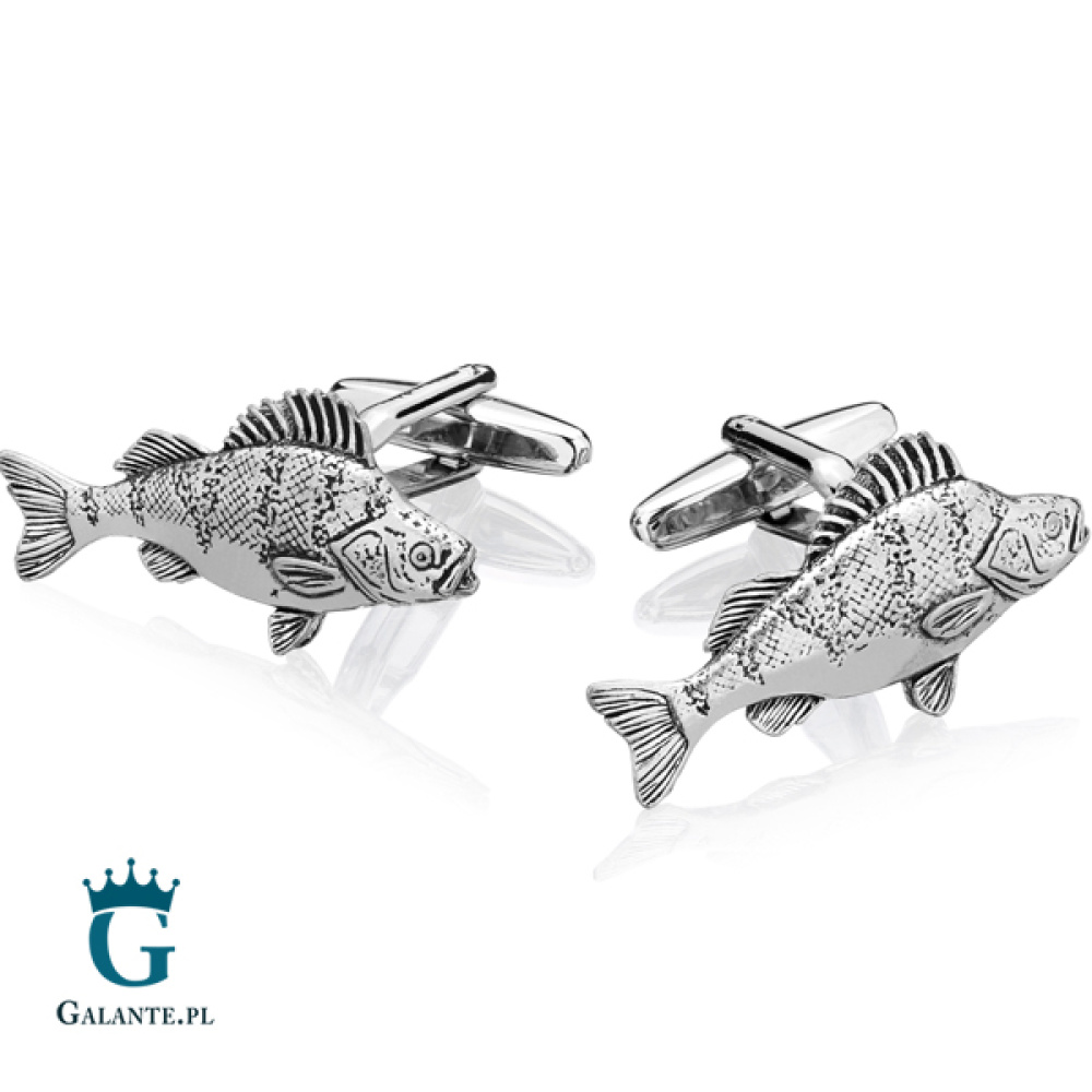 Spinki do mankietów X2 Ryba Okoń