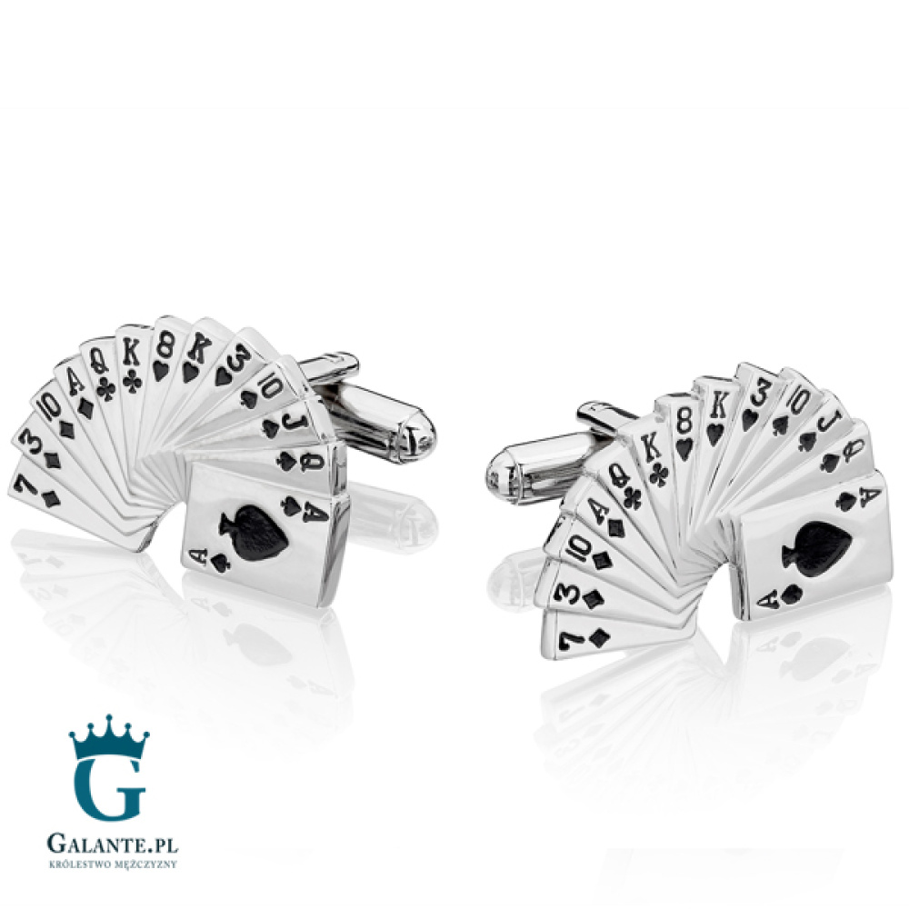 Spinki do mankietów niebieskie Rower KC-974 Onyx-Art London