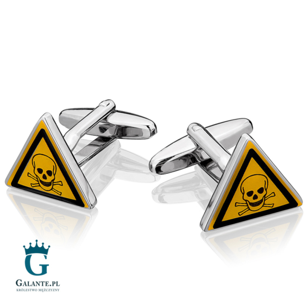 Spinki do mankietów X2 Uwaga! Substancja toksyczna