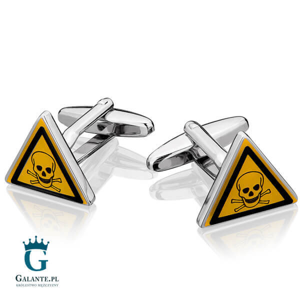 Spinki do mankietów X2 Uwaga! Substancja toksyczna