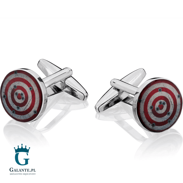 Spinki do mankietów X2 Tarcza strzelecka