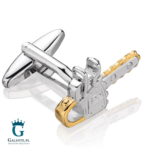 Spinki do mankietów X2 Piła łańcuchowa